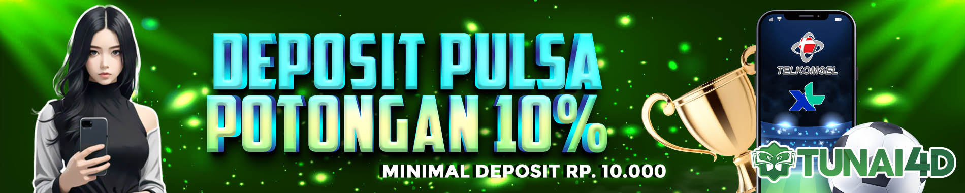 deposit pulsa potongan 10%